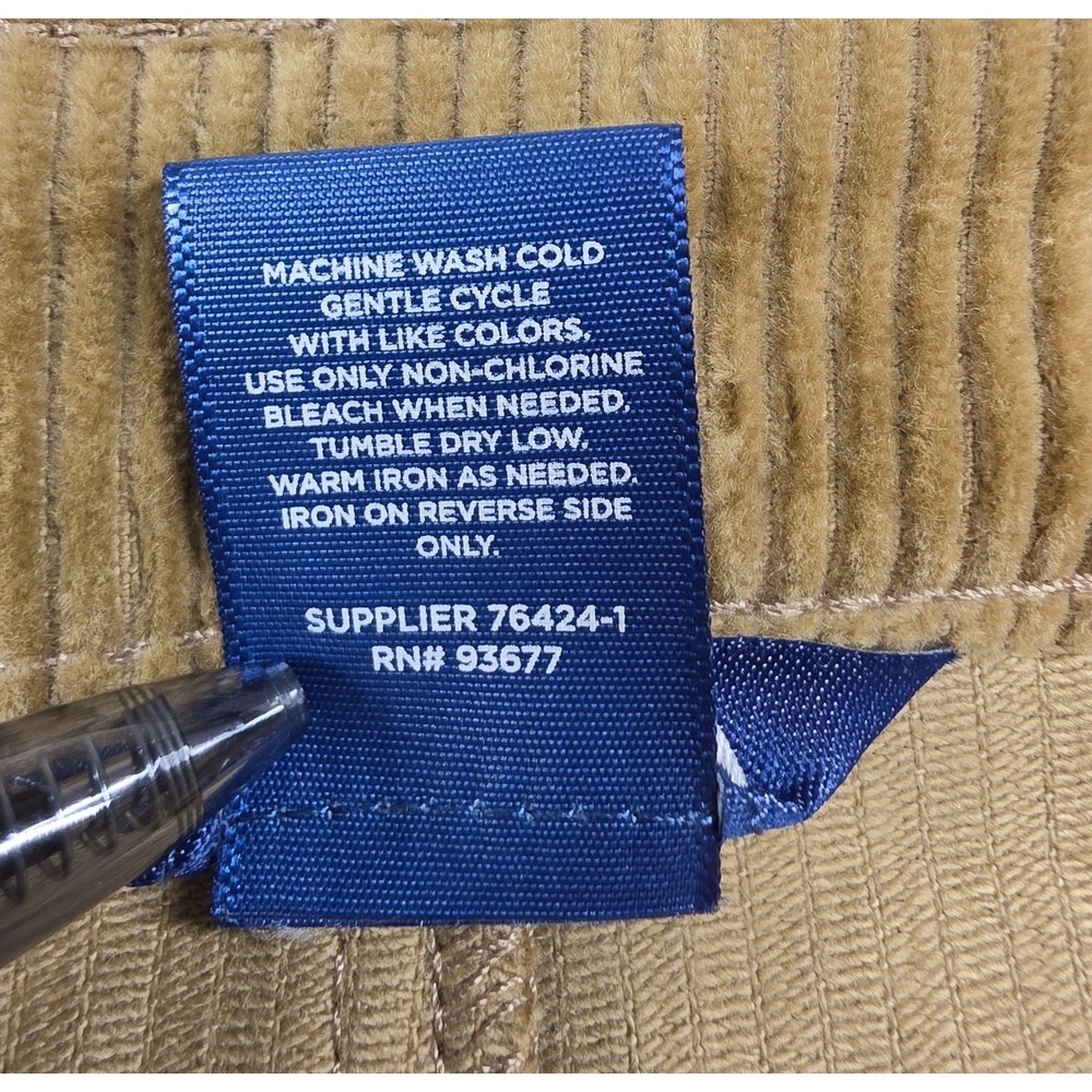 Arizona Jean Co Corduroy Skirt Size 5 NWT Tan Button Front A-Line Mini Y2K Retro - Picture 5 of 9